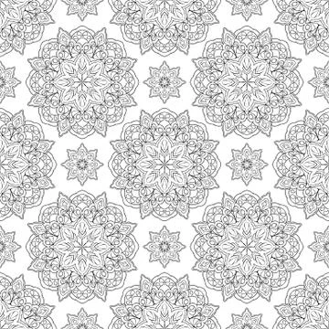 Eastern filigree pattern. Stock Illustration