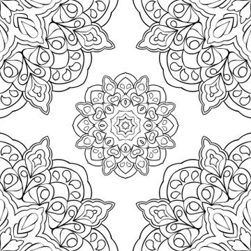 Eastern filigree pattern. Stock Illustration