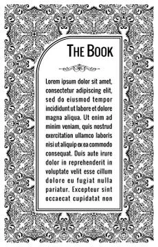 Eastern gold frames, arch. Template design elements in oriental style Illustrazione stock