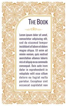 Eastern gold frames, arch. Template design elements in oriental style Stock Illustration