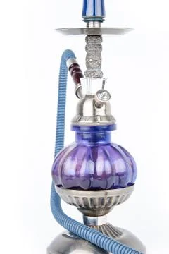 Eastern hookah isolated on white background Stock Photos