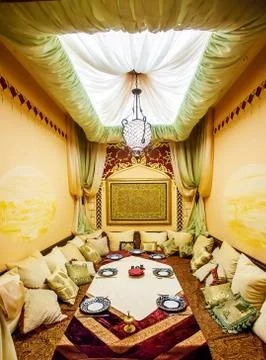 Eastern luxury interior Stock Photos