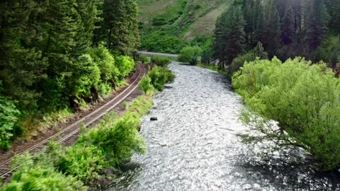Eastern Oregon River 01 Stock Footage 154876889