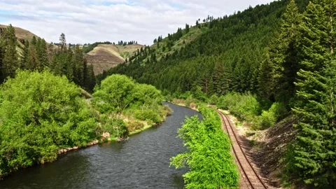 Eastern Oregon River 02 Stock Footage 154876922