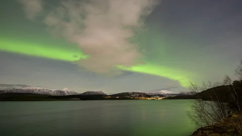 Eastern part of Aurora Borealis arc Stock Footage 250752278