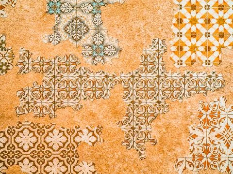 Eastern Pattern in Decorative Style With Geometric Tiled Ornaments. Arabian Stock Photos