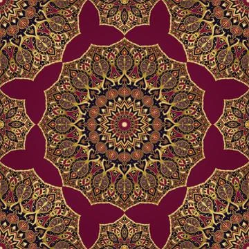 Eastern pattern of mandala. Stock Illustration