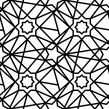 Eastern pattern. Vector pattern on white isolated background Illustrazione stock