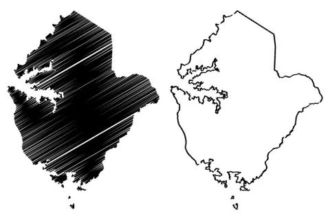 Eastern Region map vector.... Stock Illustration