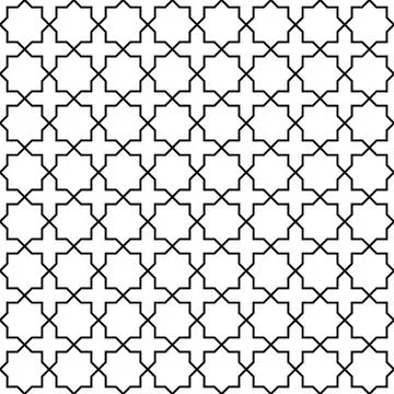 Eastern seamless pattern Stock Illustration