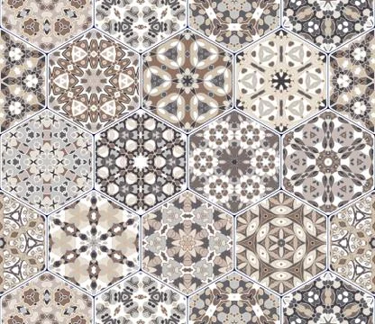 Eastern seamless pattern tiles 스톡 일러스트