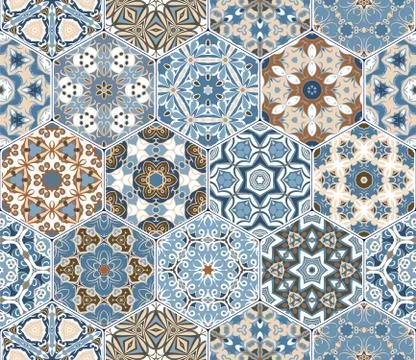 Eastern seamless pattern tiles 스톡 일러스트