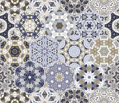 Eastern seamless pattern tiles イラスト素材