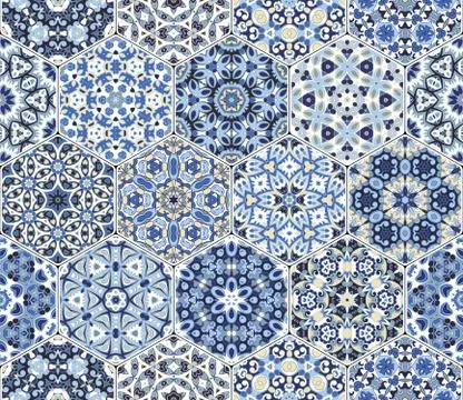 Eastern seamless pattern tiles 스톡 일러스트