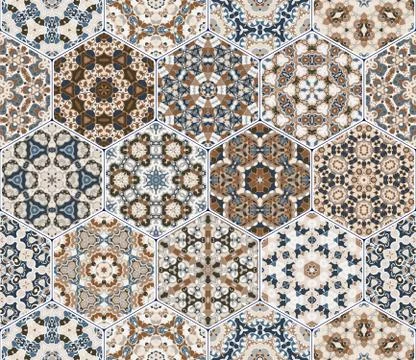Eastern seamless pattern tiles 스톡 일러스트