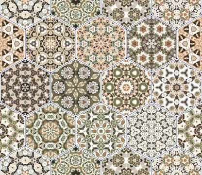 Eastern seamless pattern tiles Stock-Illustration