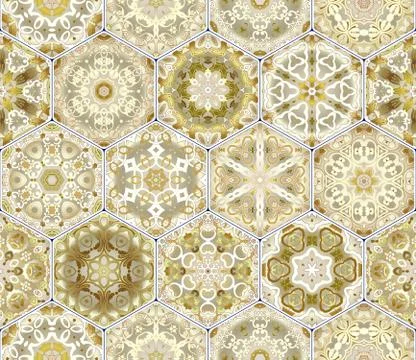 Eastern seamless pattern tiles Stock-Illustration