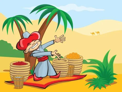 Eastern Seller Stock Illustration