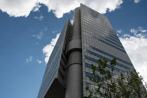 Eastern Side of HVB Tower in Munich, Germany Stock Photos