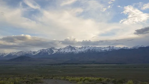 Eastern Sierra Mountain range sunset time lapse Vidéo 110717793