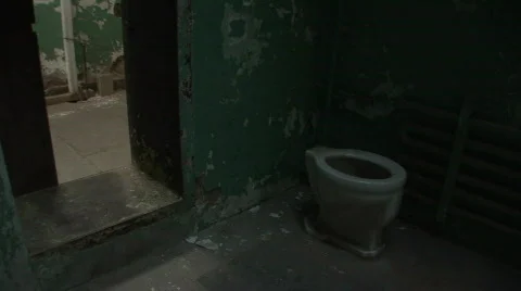 Eastern State Penitentiary cell Stock Footage 97545