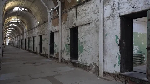 The Eastern State Penitentiary, Philadelphia, Pennsylvania, USA. Stock Footage