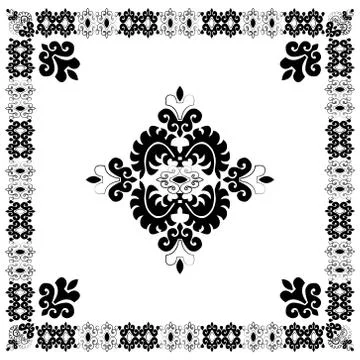 Eastern style composition version Stock Illustration