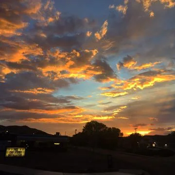 Eastern Utah Sunset Foto stock