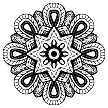Eastern vector mandala. Stock Illustration