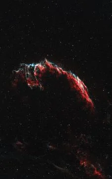 Eastern Veil Nebula - Deep Space object Stock Photos