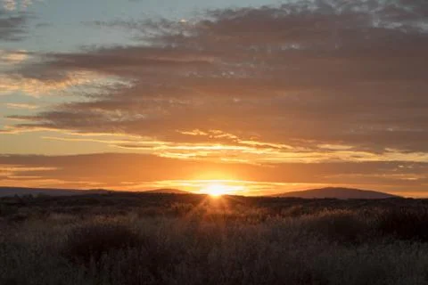 Eastern Washington Sunset 写真素材