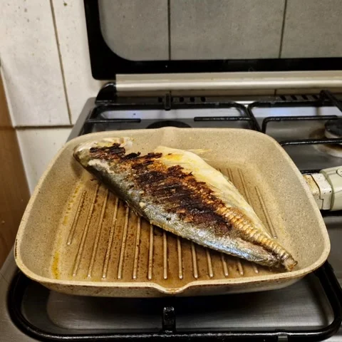 Easy and simple Grill fish Stock Footage 275166122