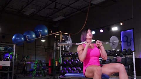 Easy Bar Skull Crusher Stock Footage 30367057