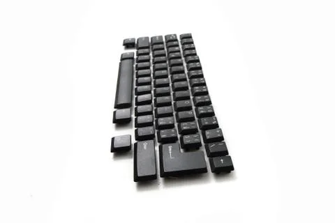 Easy black keyboard 写真素材