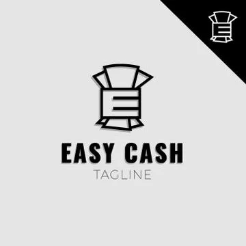 Easy Cash Simple Logo Stock Illustration