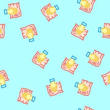 Easy clean vector seamless pattern 스톡 일러스트