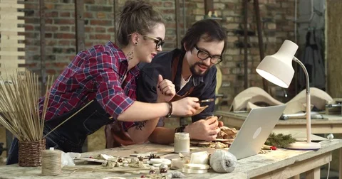 Easy Communication in Designer Studio Stock Footage 71580429