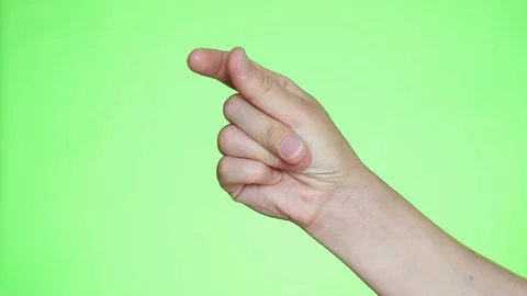 Easy Concept. Finger Snapping Hand Gesture Stock Footage 91868438