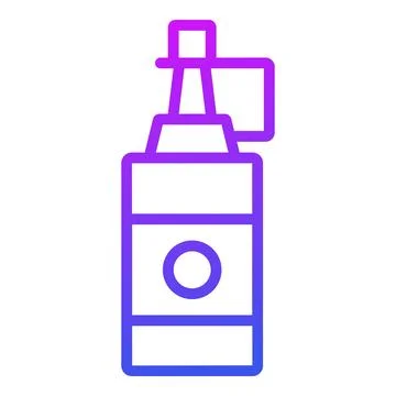 Easy to edit glyph icon of handheld security metal detector. Stock Illustration