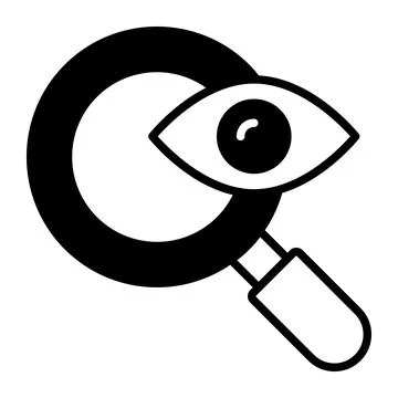 Easy to edit glyph icon of handheld security metal detector. Illustrazione stock