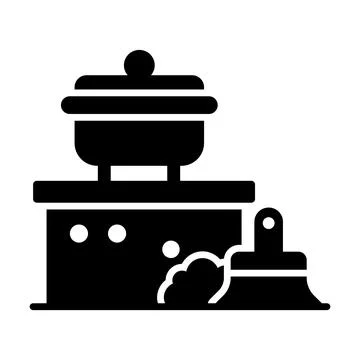 Easy to edit glyph icon of security cctv camera icon. Stock Illustration