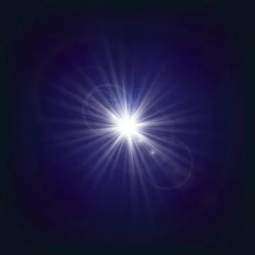 Easy flash. concert lighting on a background of blue background. Stock Illustration