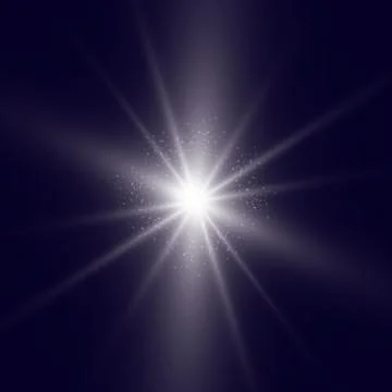 Easy flash. concert lighting on a background of blue background. Stock Illustration