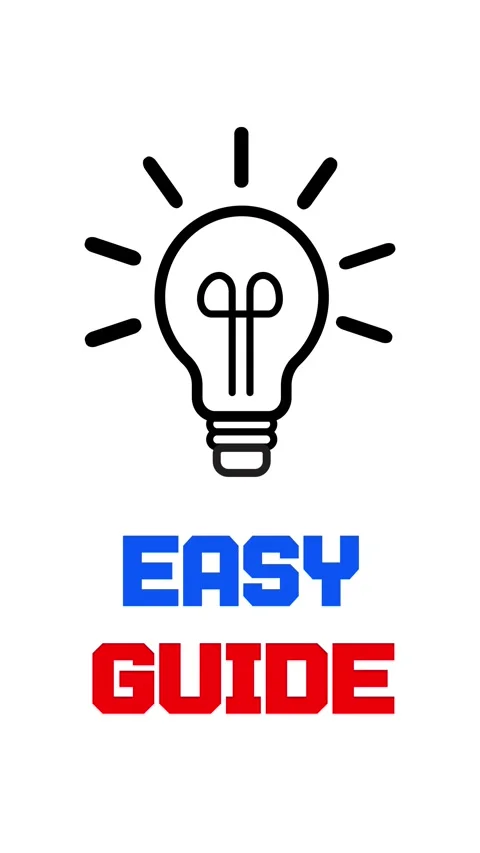 Easy Guide Tutorial Lightbulb Beginner Instruction Animation Stock Footage 325416065