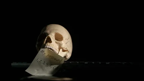 Easy hacking password on black. Stock Footage 262379853