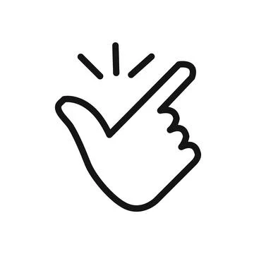 Easy icon linear graphics set vector Stock Illustration