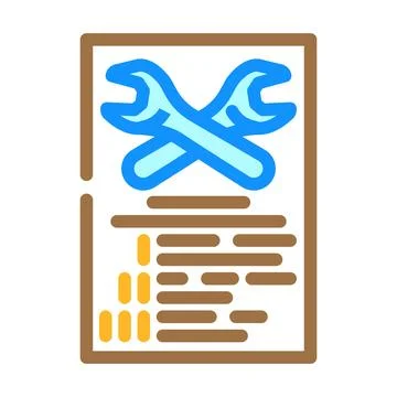 Easy installation color icon vector illustration Illustrazione stock