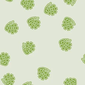 Easy installation glyph seamless pattern Stock-Illustration