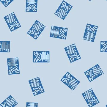 Easy installation glyph vector seamless pattern Illustrazione stock
