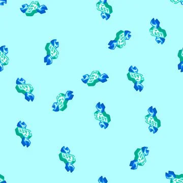 Easy installation isometric icon seamless pattern Stock-Illustration